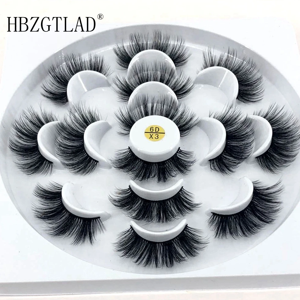 

HBZGTLAD 7 pairs natural false eyelashes fake lashes long makeup 3d mink lashes eyelash extension mink eyelashes for beauty