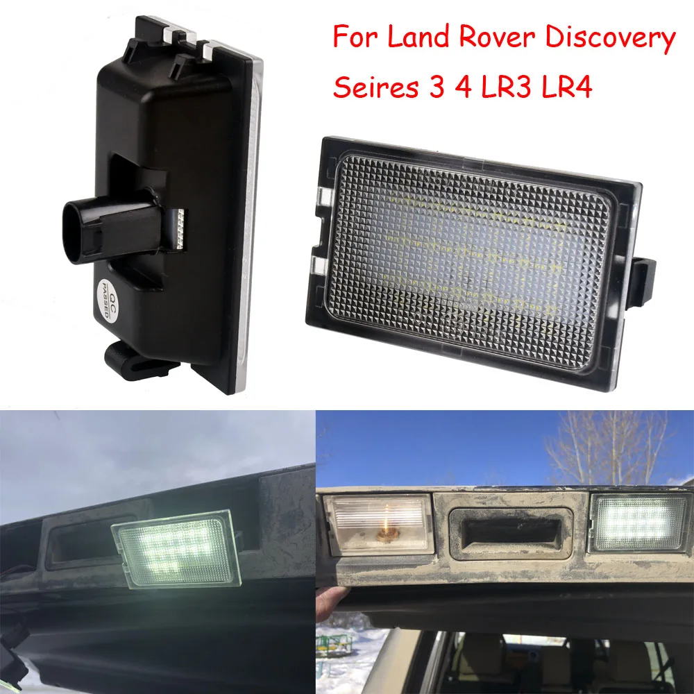 Comprar 2 uds. Lámpara de luz LED con número de matrícula para Land Rover Discover Series 3 LR3 4 LR4 freellander 2 LR2 Range Rover Sport Car