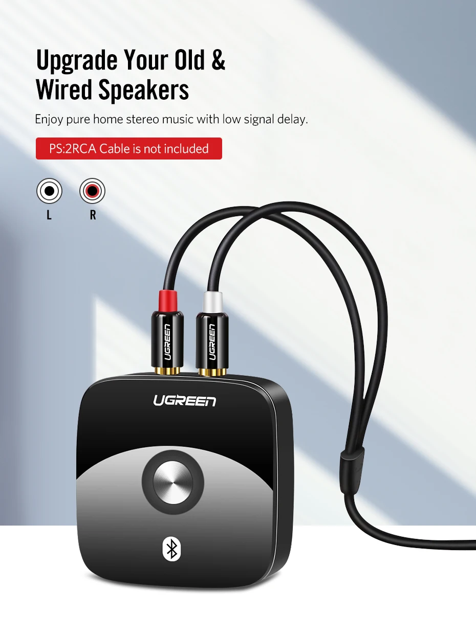 3.5mm jack aux adaptador sem fio música