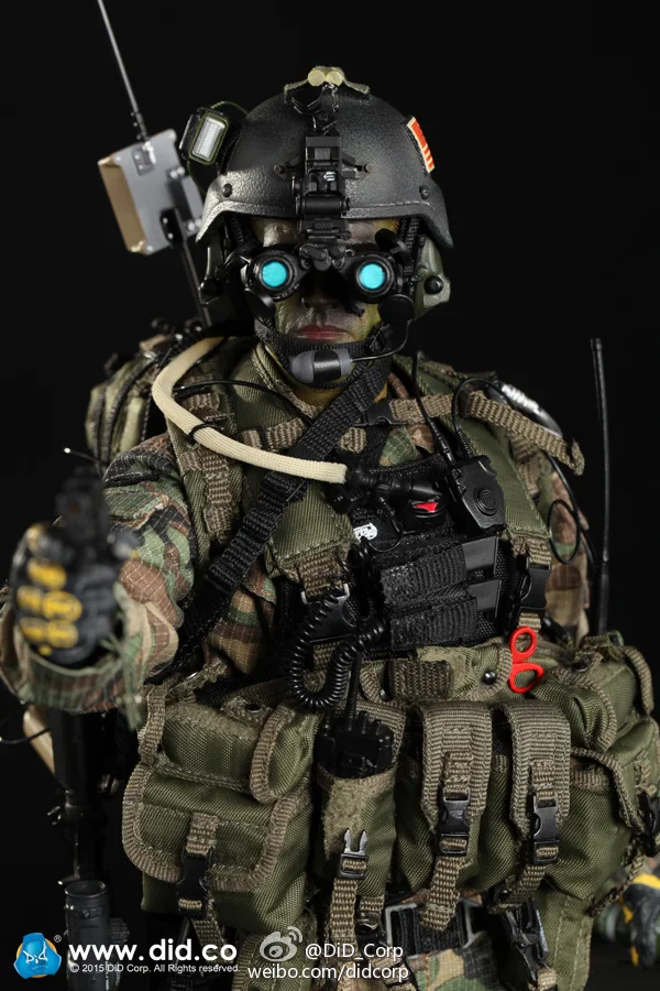 DID 1//6 MA1002 US Army SBT-22 Special Boat Force Head Sculpt For 12/" Action