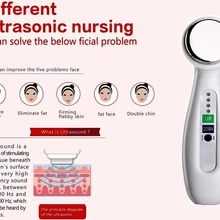 Ультразвуковая ультразвуковая Вибрация для тела косметический аппарат-массажер для удаления морщин, акне, аппарат для лифтинга кожи лица