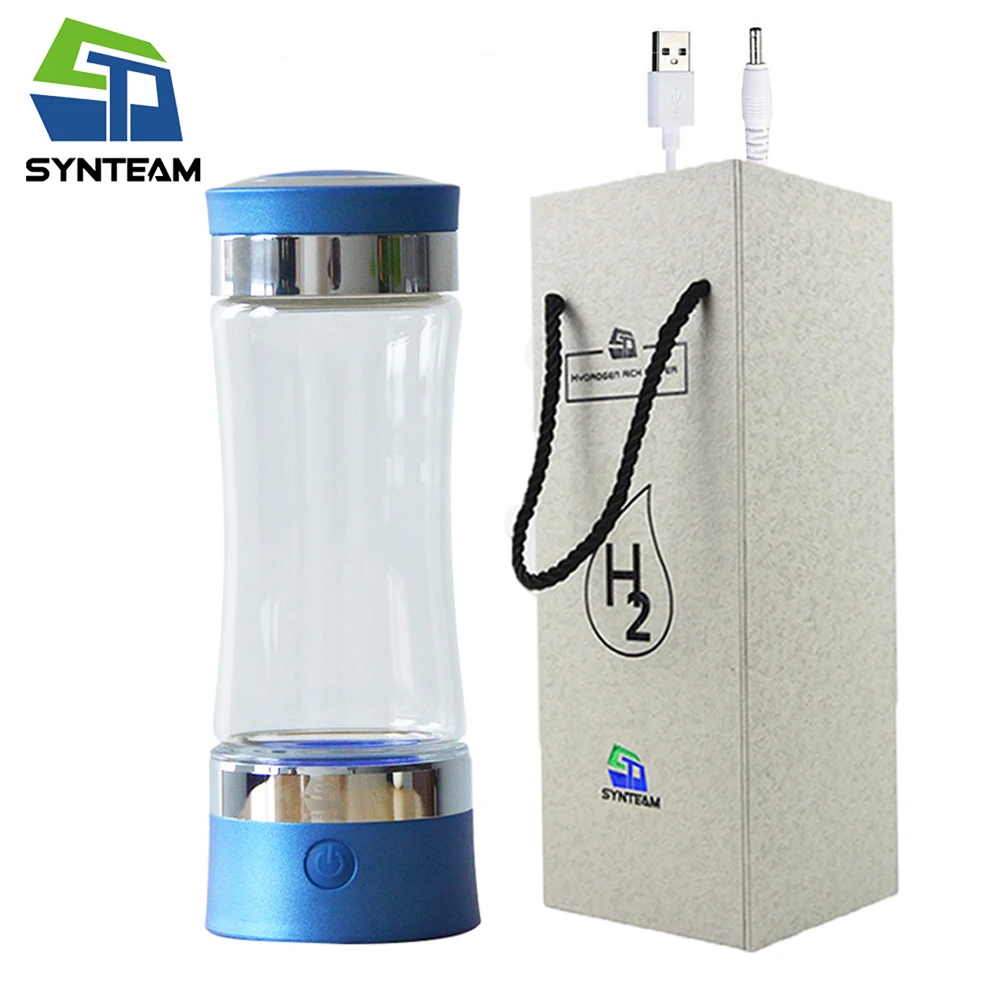 320ml USB Rechargeable PEM Membrane Hydrogen Water Bottle Maker Water Ionizer High Concentration