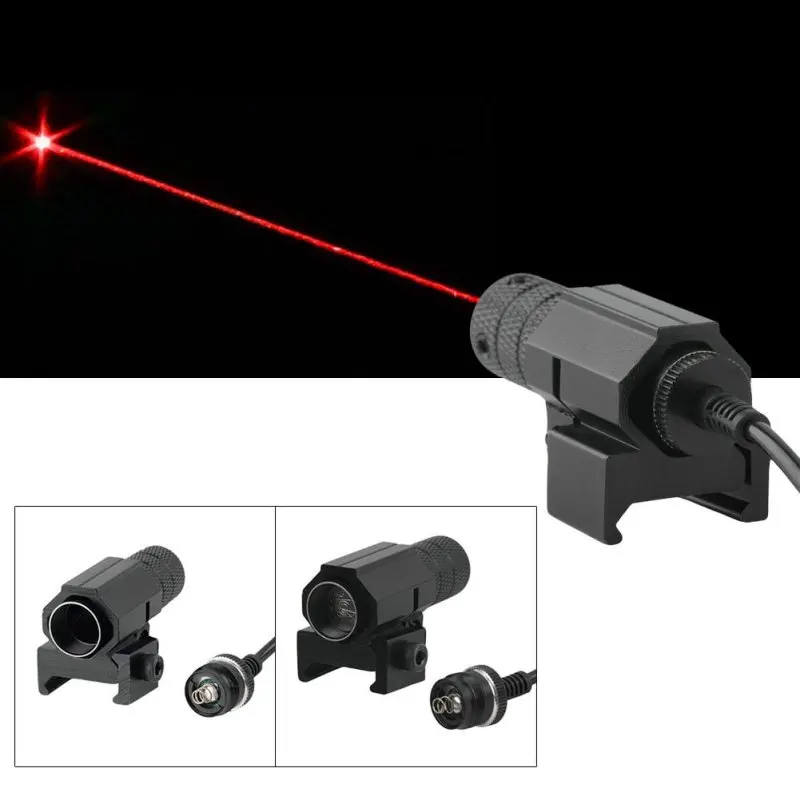 Тактический Red Dot мини красный лазерный прицел + переключатель хвост пистолетом прицел с удлинить крыса-хвост Охота оптика TX03