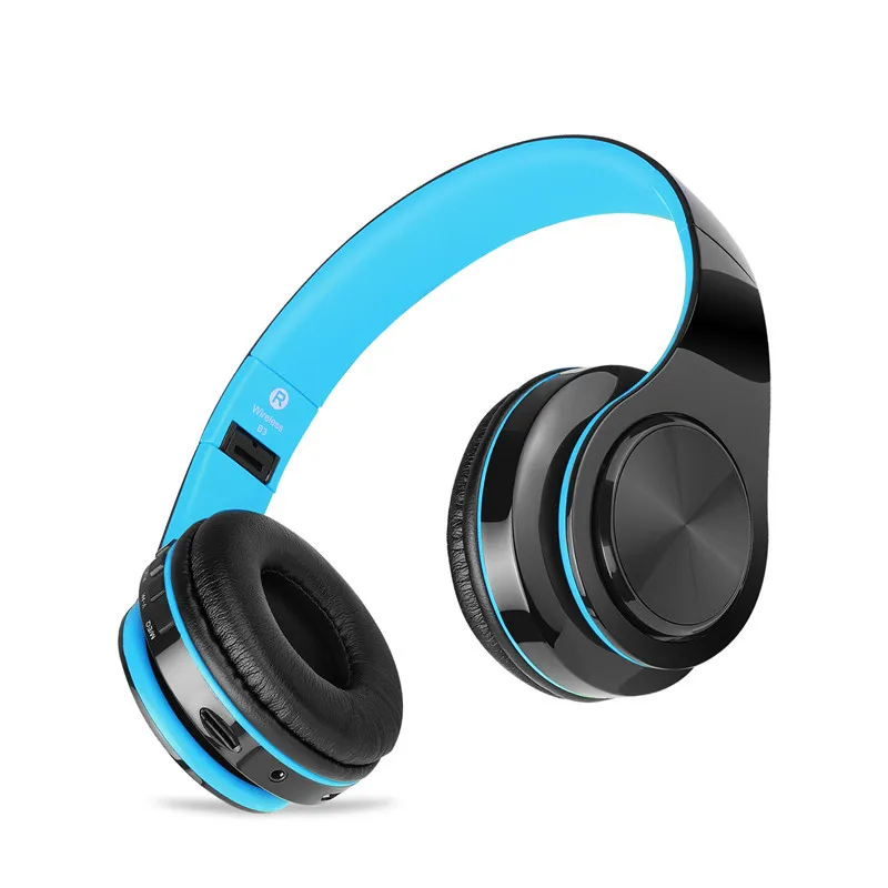 KAPCICE беспроводные наушники Bluetooth гарнитура складные регулируемые с микрофоном