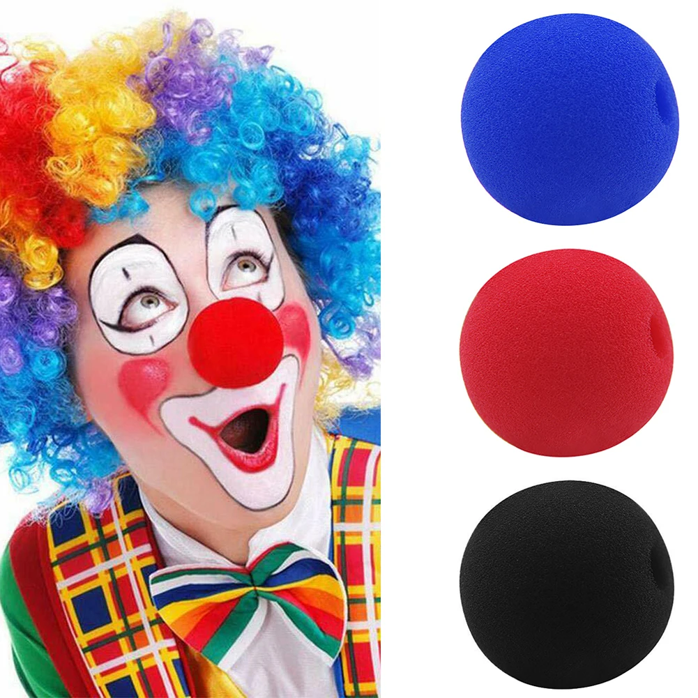 

5/10/25Pcs 5cm Soft Sponge Clown Nose Party Festival Costume Carnival Decor Prop