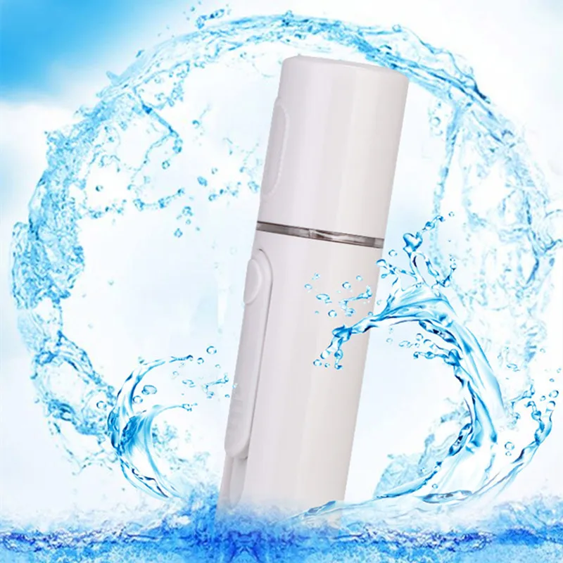 

7 Color Colorful USB Charging Mini Facial Steamer Cold Spray Home Spa Face Humidifier Cold Hydrating Cleansing Facial Instrument