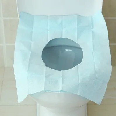 

5PC New Portable 100% Waterproof disposable toilet seat cover mat 100% waterproof toilet paper pad