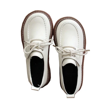 

Trendy fashion big shoes with women's flat bottom cake thick bottom Sen retro vintage shoes