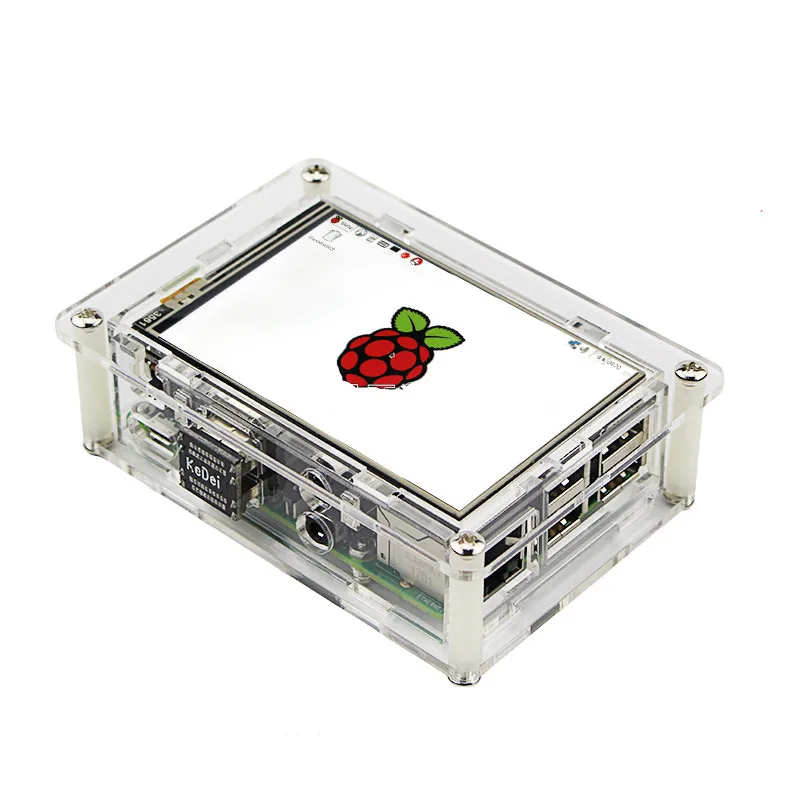 3 5 &quotUSB HDMI lcd TFT сенсорный экран дисплей + акриловый корпус радиатор для Raspberry Pi