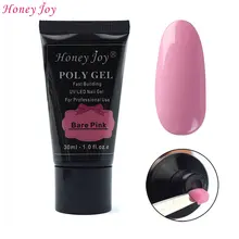 

Hot Bare Pink Uv Builder Poly Gel Quick Building Nail Model Extension No Burning No Nail Form 30g