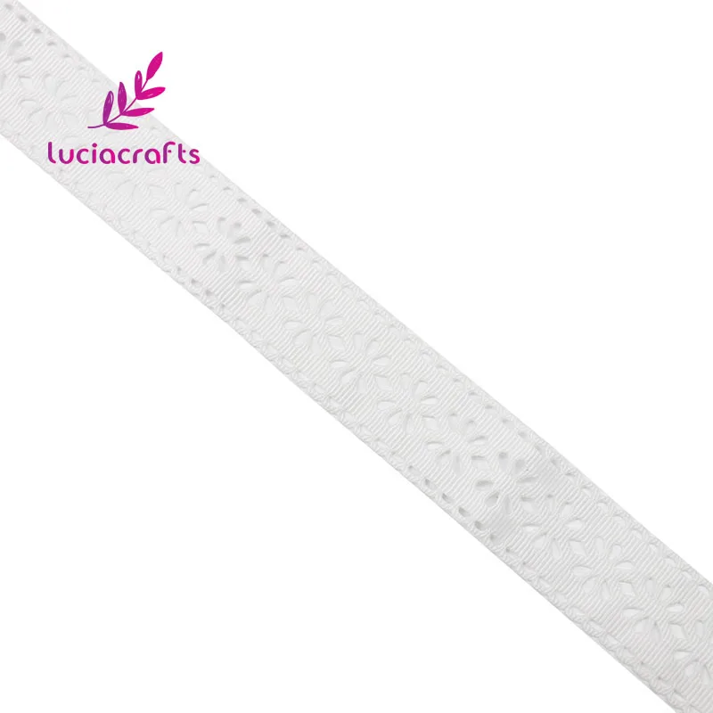 Lucia crafts 2y/7y с фокусным расстоянием 25 мм выдалбливают Стиль Grosgrain ленты DIY Швейные отделка Ленточные ручной работы материалы украшения P0502