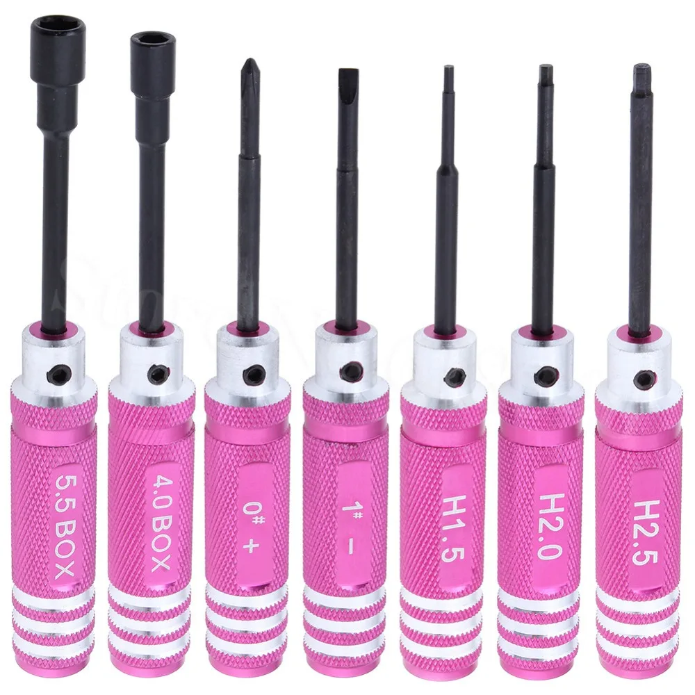 7 Pcs Professional Screwdrivers Repair Tool Kit Phillips Hex Socket Key