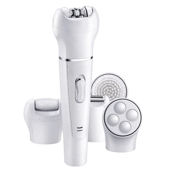 

New Portable Multifunctional ladies beauty set Electric wash brush Epilator Massage Trimmer EU plug keep heaythy