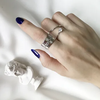 

Original glossy S925 sterling silver ring Japan and South Korea women's finger free shipping