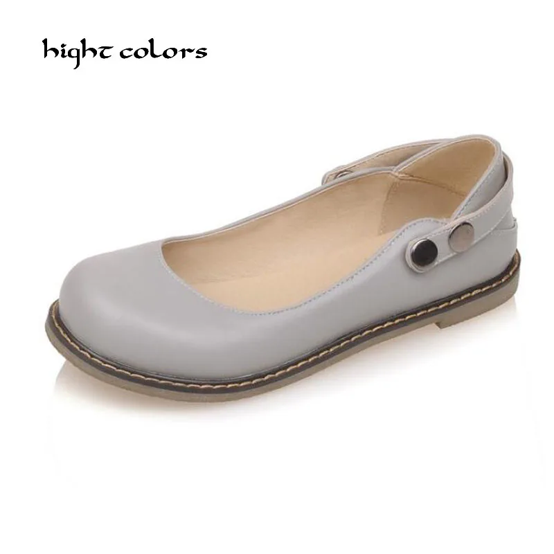 

Plus SIze 33-43 Women Sweet Mary Janes Flats Slip On Loafers Student Round Toe Oxfrods For Women Soft Spring/Autumn Shoes Woman