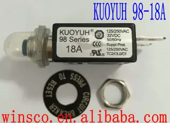 

10PCS/LOT 98-18A Waterproof cap 100% NEW KUOYUH CIRCUIT BREAKER 98 SERIES 18A
