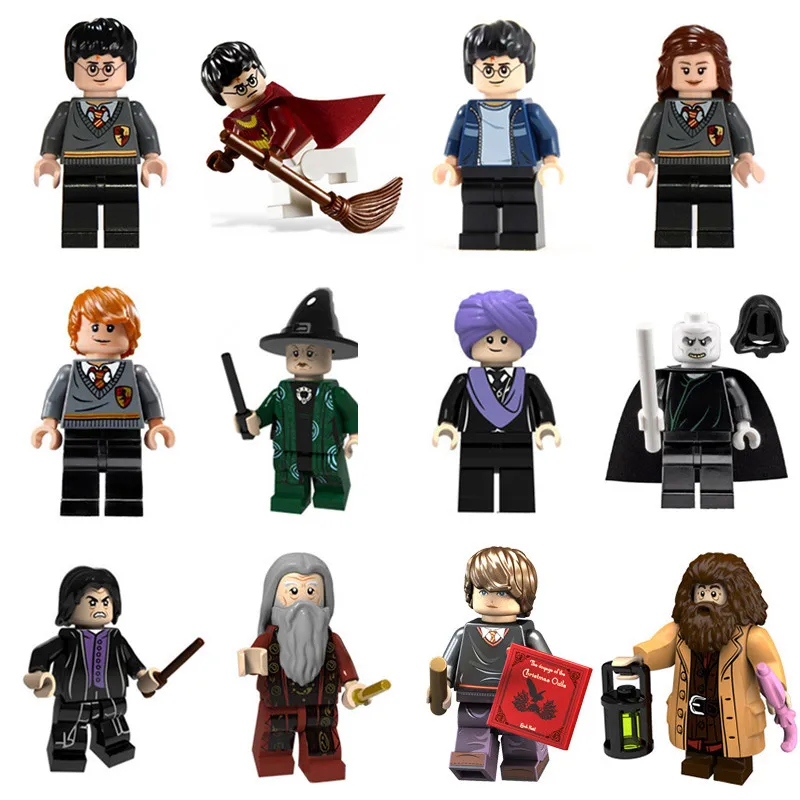 

Building Blocks Compatible legoINGly Harry Potter Hermione Granger Voldemort Ron Draco Malfoy Bricks Toys figures Christmas Gift