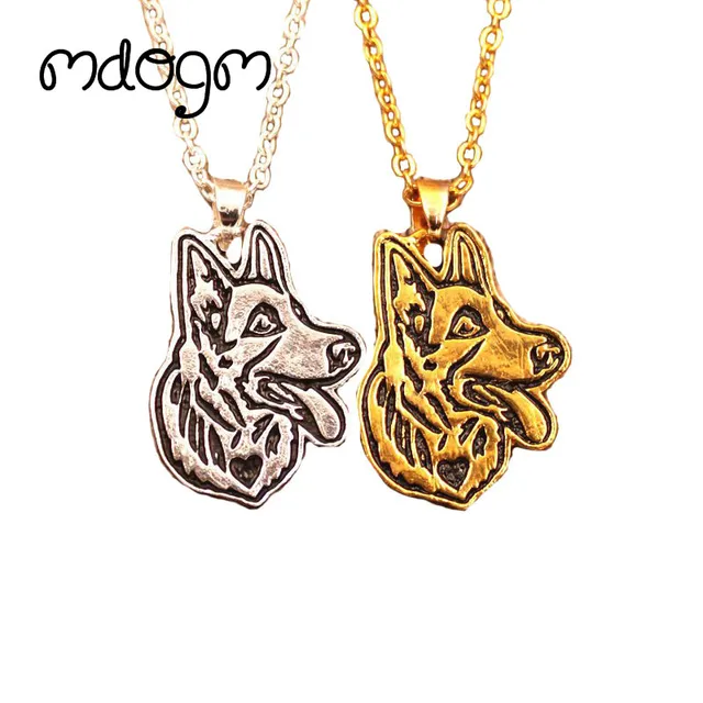 2018 cute german shepherd necklace dog animal pendant gold silver 2018 cute german shepherd necklace dog animal pendant gold silver plated jewelry for women female girls