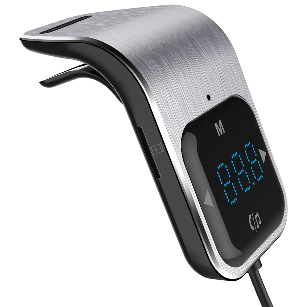 

Car Dual USB Fast Charger With LED display For Bluetooth FM Transmitter Wired Adapter Car Kit MP3 Player Cargador de coche