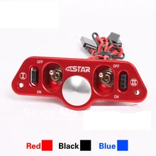 F08028 Brand Heavy Duty Metal Dual Power Switch with Fuel Dot Red for RC Helicopter Car Boat Aircraft Engine Part