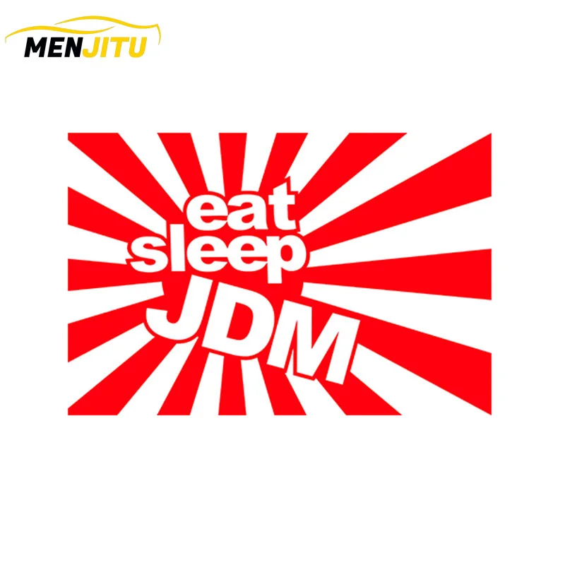 

EAT SLEEP JDM Funny Humor Car Sticker Decal Motorcycle Car Styling Black/Silve