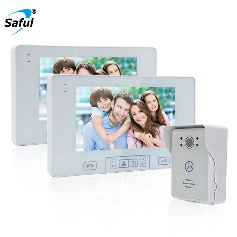 Saful 7 &quotTFT 2.4 г Беспроводной видео телефон двери Водонепроницаемый touch ключ