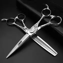 SHARONDS дюймов 6 дюймов professional ножницы для парикмахерской филировочные ножницы резка Парикмахерские ножницы салон инструмент для стрижки makas