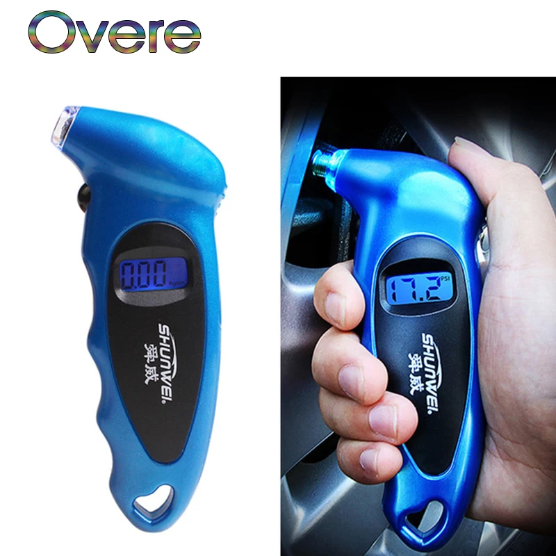 Overe 1 шт. Автомобильный цифровой манометр для Ford Focus 2 3 Fiesta Mondeo MK4 Ranger Toyota Corolla chr RAV4
