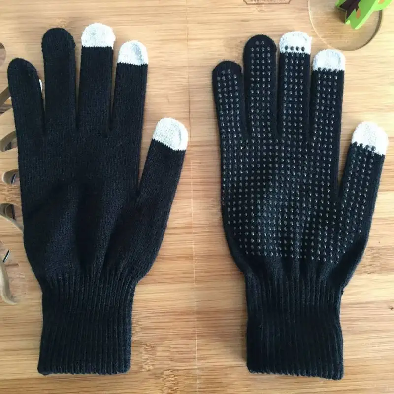 Высококачественные хлопковые перчатки для мужчин и женщин, теплые бархатные Утепленные перчатки для сенсорных экранов для телефонов Iphone Ipad samsung