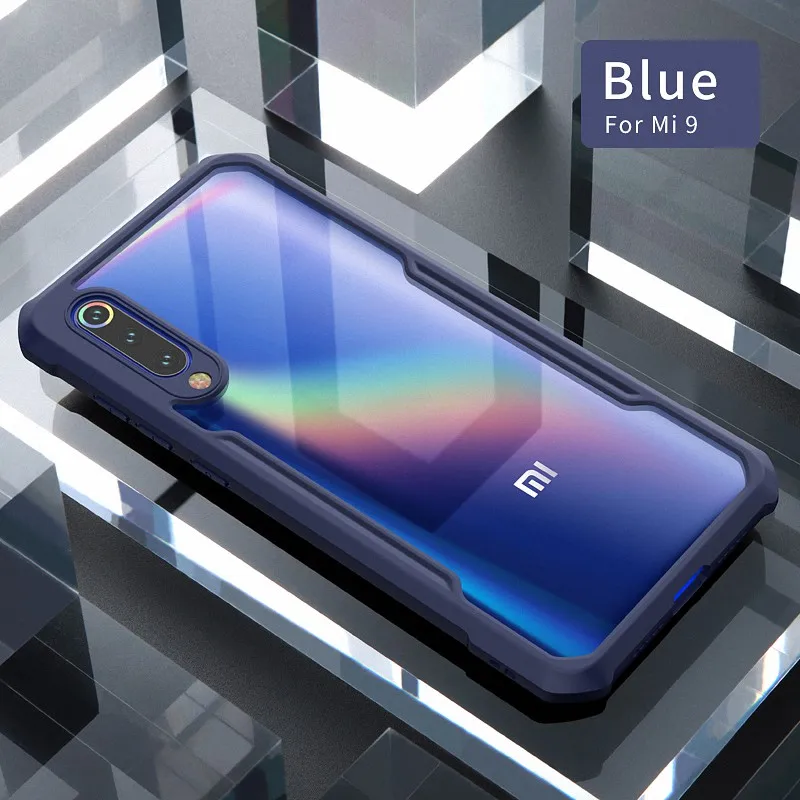 Для Xiaomi mi 9 mi 9 SE чехол для телефона XUNDD подушка безопасности противоударный чехол 360 полная защитная задняя крышка для mi 9 mi 9 se чехол с ремешком - Цвет: Blue