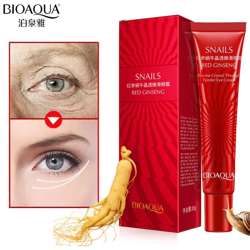 BIOAQUA Anti Wrinkle Anti Aging Eye Cream Ageless Effectively Remove Dark Circles Puffiness Repair Eye Lifting Moisturizer Cream 6