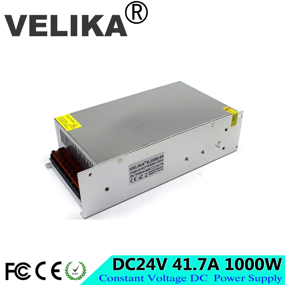 Регулируемый источник питания DC 24v 41.7a 1000W трансформаторы для светодиодного
