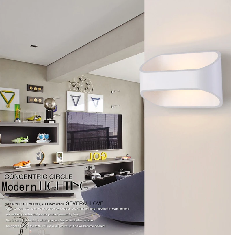 Quarto Applique Murale AC90-260V Espelho Luz de Parede