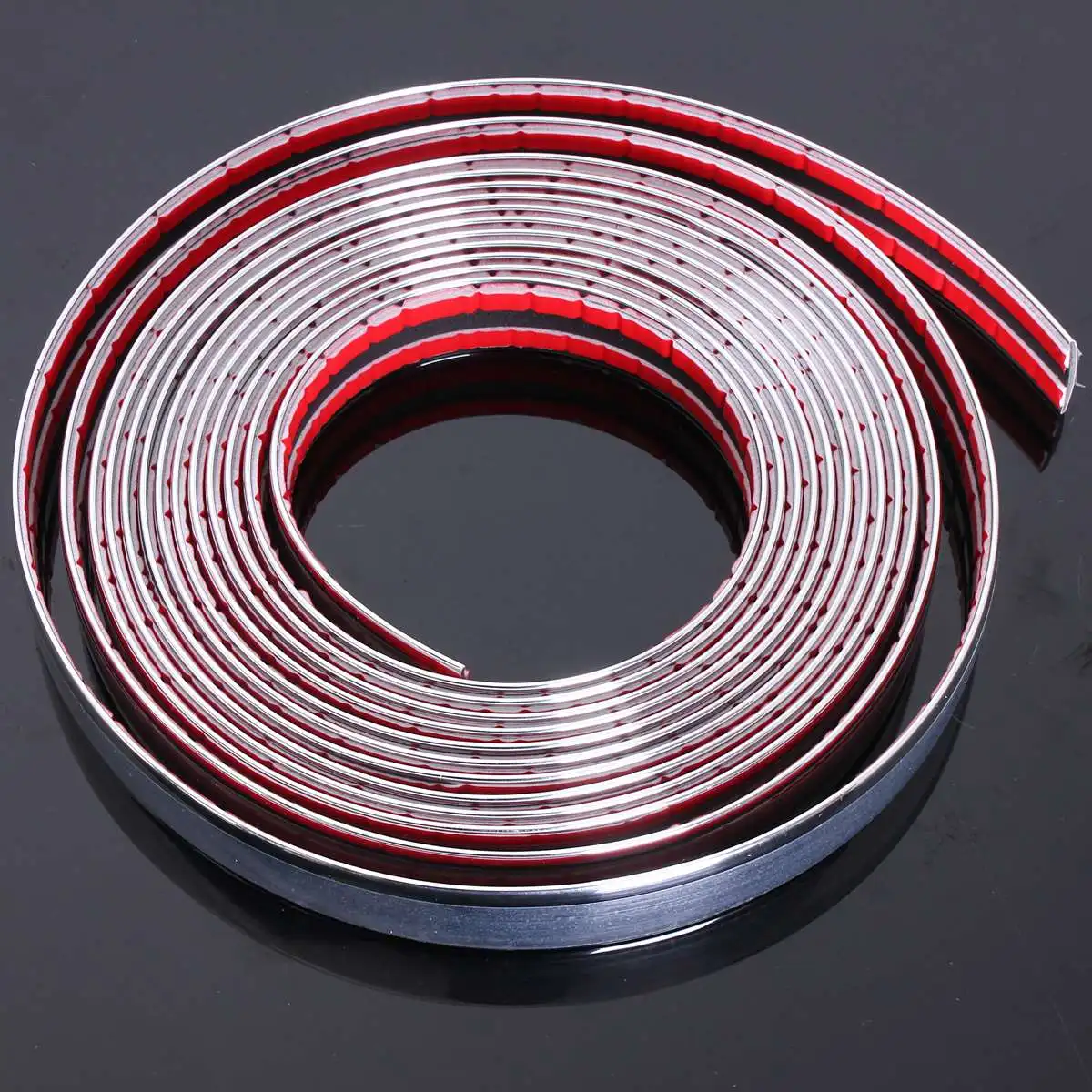 Gaetooely 20mm 5m Chrome Car Styling Moulding Strip Trim Self Adhesive Crash Protector Van Gaetooely 20mm 5m Chrome Car Styling Moulding Strip Trim Self Adhesive Crash Protector Van