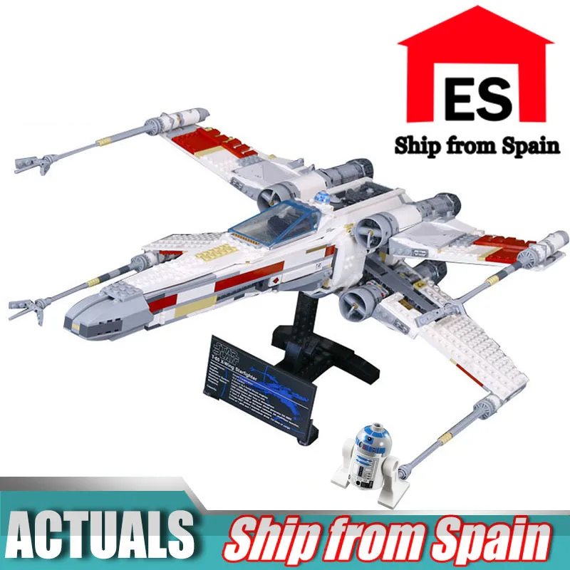 

Star 05039 Wars UCS Rebel Red Five X wing Starfighters Set Compatible With Legoingly 10240 Building Bricks Toys