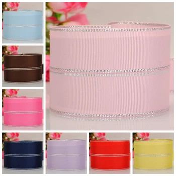 

50 yards 1 " colorful simple print grosgrain tape cartoon ribbon hair bow better price free shipping