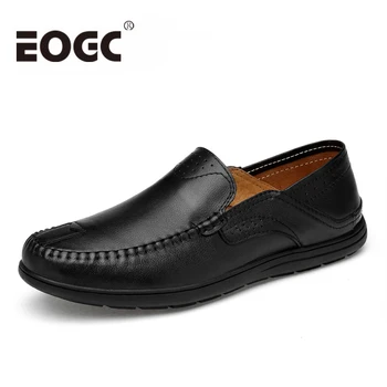 

Size 37-47 Comfortable Men Casual Shoes Loafers Men Shoes Genuine Leather shoes men flats Hot Sale Moccasins Shoes male