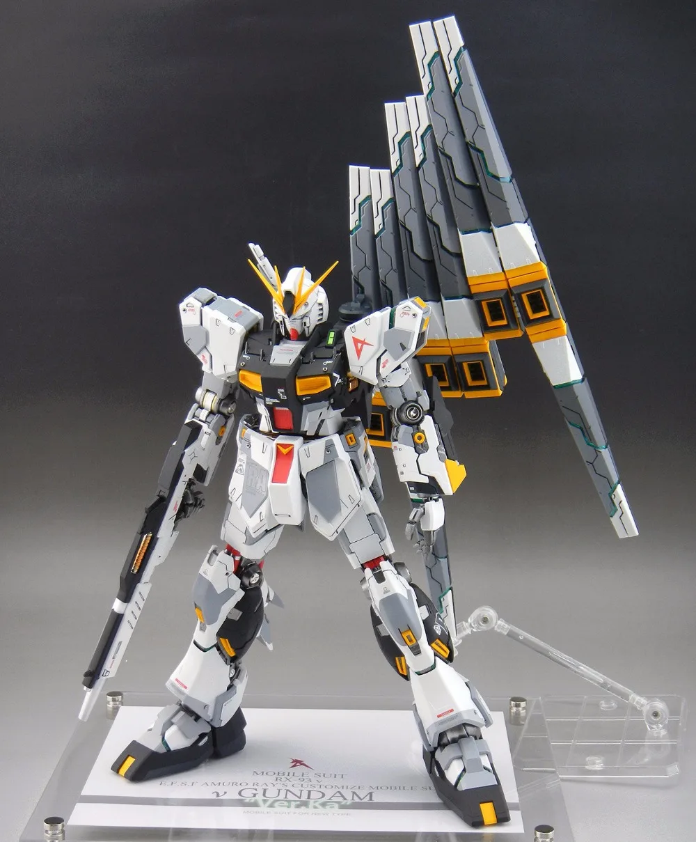 Двойная ребристая Воронка BTF изготовленная на заказ для Bandai MG 1/100 Nu v Gundam Ver.ka|united