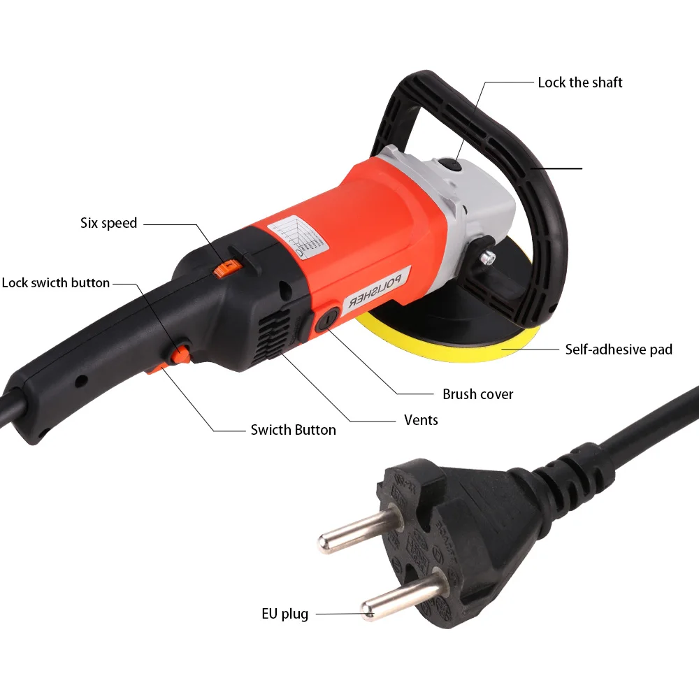 2" / 3" Inch Professional High Performance Car Auto Polisher Air Palm Dual Action Speed Controlled Palm Sander