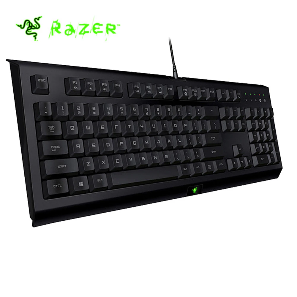 

Razer Cynosa Wired Membrane Gaming Keyboard No Backlight 104 Keys Macro Recording Programmable Keys Splash-proof Gaming Keyboard