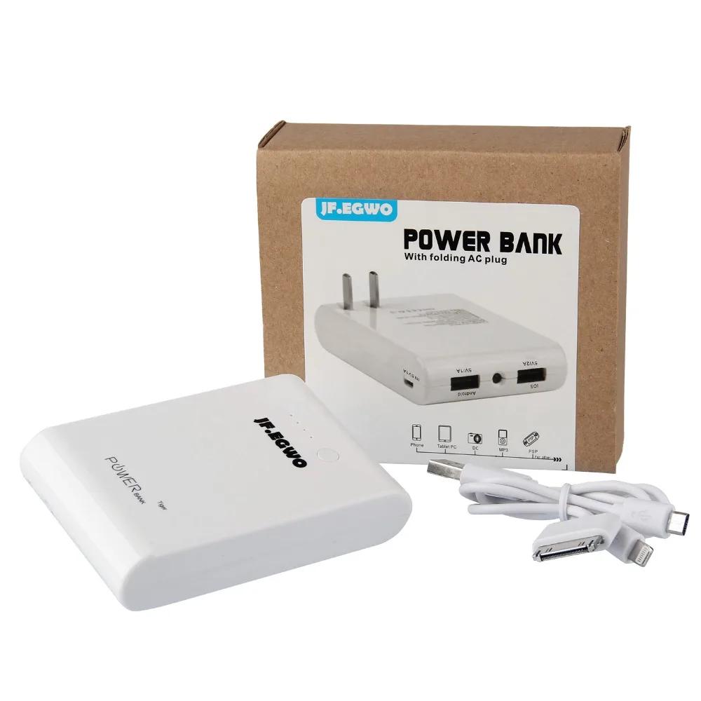 JF.EGWO Portable Power Bank Cell Phone Charger 6000mAh