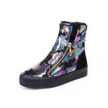 high top winter flat shoes women warm plush flat shoes women snow flats boots girls hip hop trainers shoes zapatos mujer 24m5