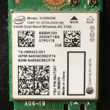 Беспроводной адаптер карта для Intel 3165ngw ac dual band Беспроводной AC карта NGFF 00jt507 для lenovo thinkpad
