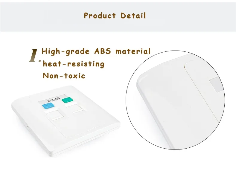 AUCUS 4 шт./лот 2 порта Keystone настенная панель Лицевая панель rj45 rj11 модульная Лицевая панель Разъем rj45 настенная розетка панель белый ПК 86 см