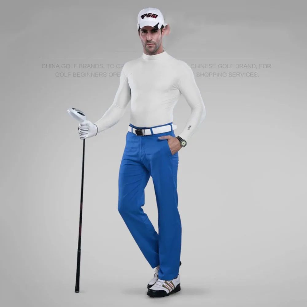 CRESTGOLF قميص جولف طويل كم جولف التدريب T قميص في الهواء الطلق فوق البنفسجية حماية واقية من الشمس قميص الجليد تي شيرت