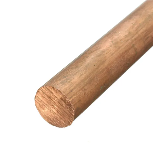 6mm Diameter 50-600mm Copper Round Bar Rod for Milling Welding Metalworking 