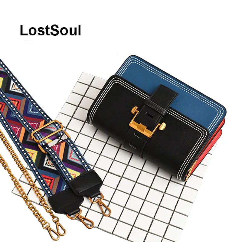 Модная женская сумка на плечо LostSoul дизайнерская с клапаном цепочке через женские