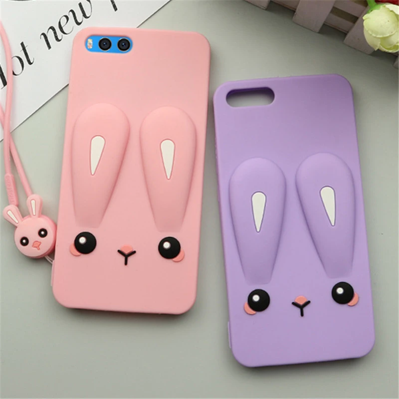 

Cute Color Cartoon Case For Xiaomi Mi6 Mi 5 Mi 8 Cover Soft Silicone GEL Case For Xiaomi mi6 Mi 8 Coque Capa with Strip