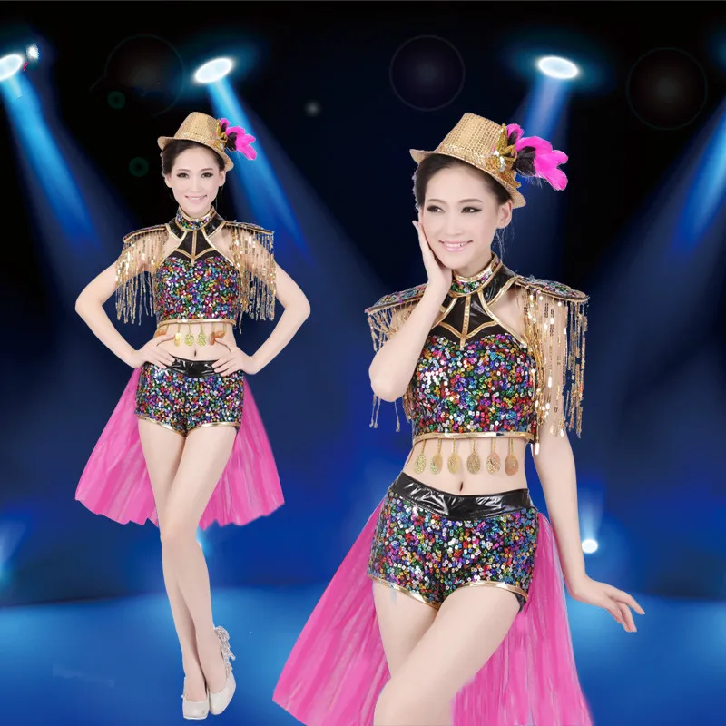 

Dance Bei Li modern dance jazz costumes female singer sexy fashion trend sequined stage costume performance clothing