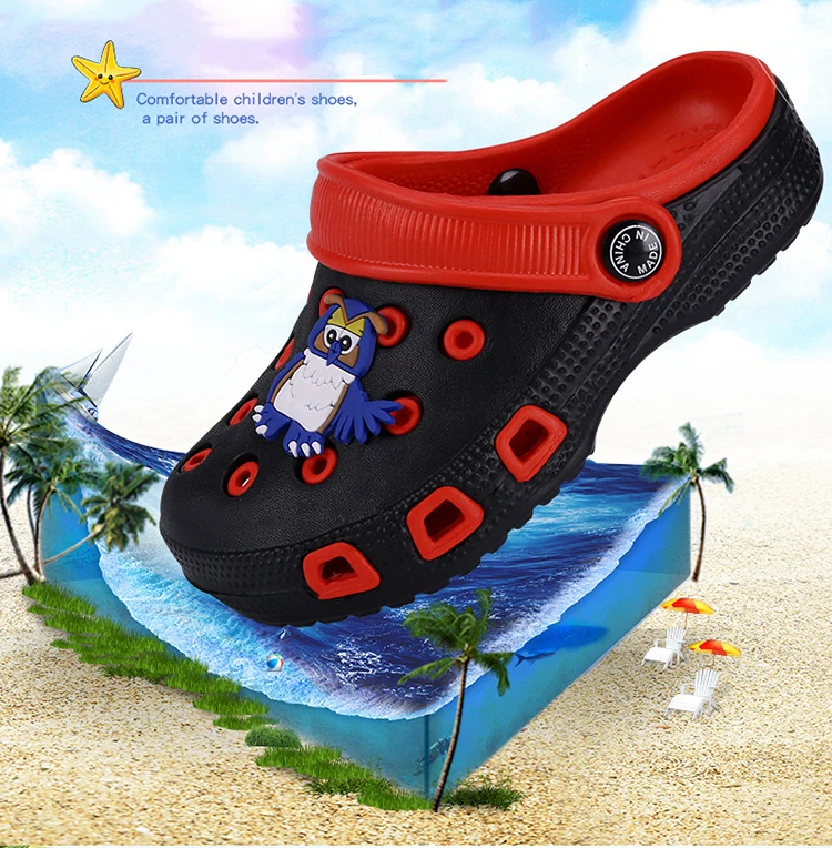 Летняя модная детская одежда с героями мультфильмов обувь Cave для мальчиков и девочек, противоскользящие Тапочки для малышей Пляжные сланцы для детей